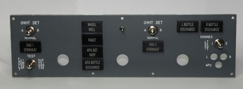 Engines fire control panel